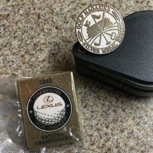 Lexus Golf Champions Pin and Golf Magazine Silver Medal Resort Pin